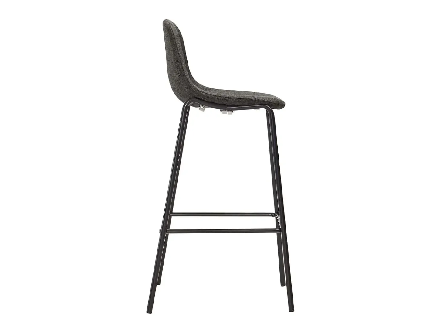 Cadeiras de bar 4 pcs tecido cinzento-escuro PT754944