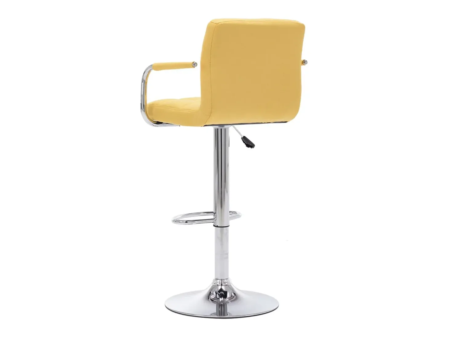 Cadeiras de bar 2 pcs tecido amarelo
