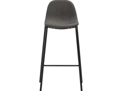 Cadeiras de bar 2 pcs tecido cinzento-escuro PT182493