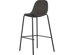 Cadeiras de bar 2 pcs tecido cinzento-escuro PT182493