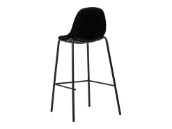 Cadeiras de bar 4 pcs tecido preto PT919925