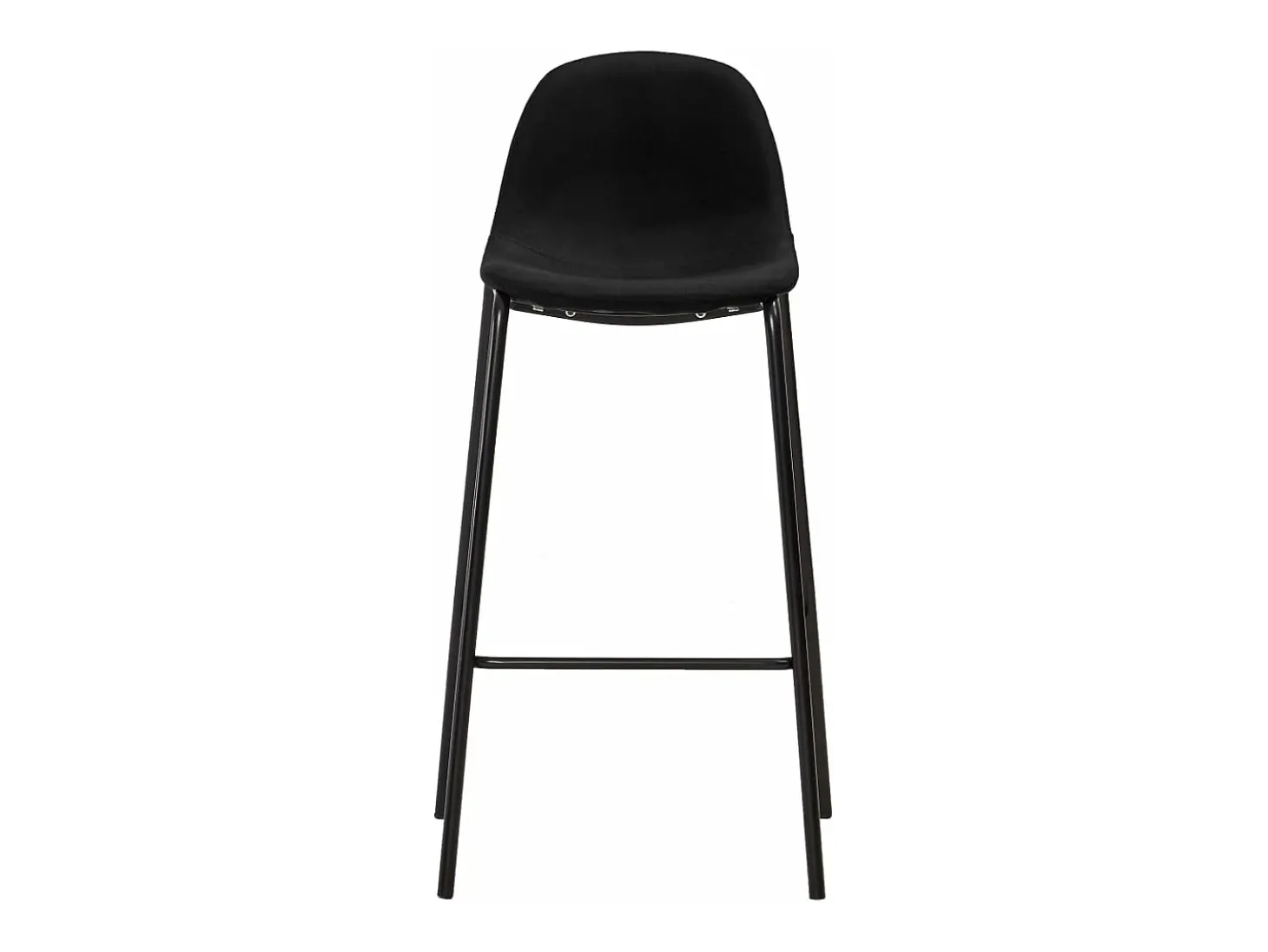 Cadeiras de bar 4 pcs tecido preto PT919925