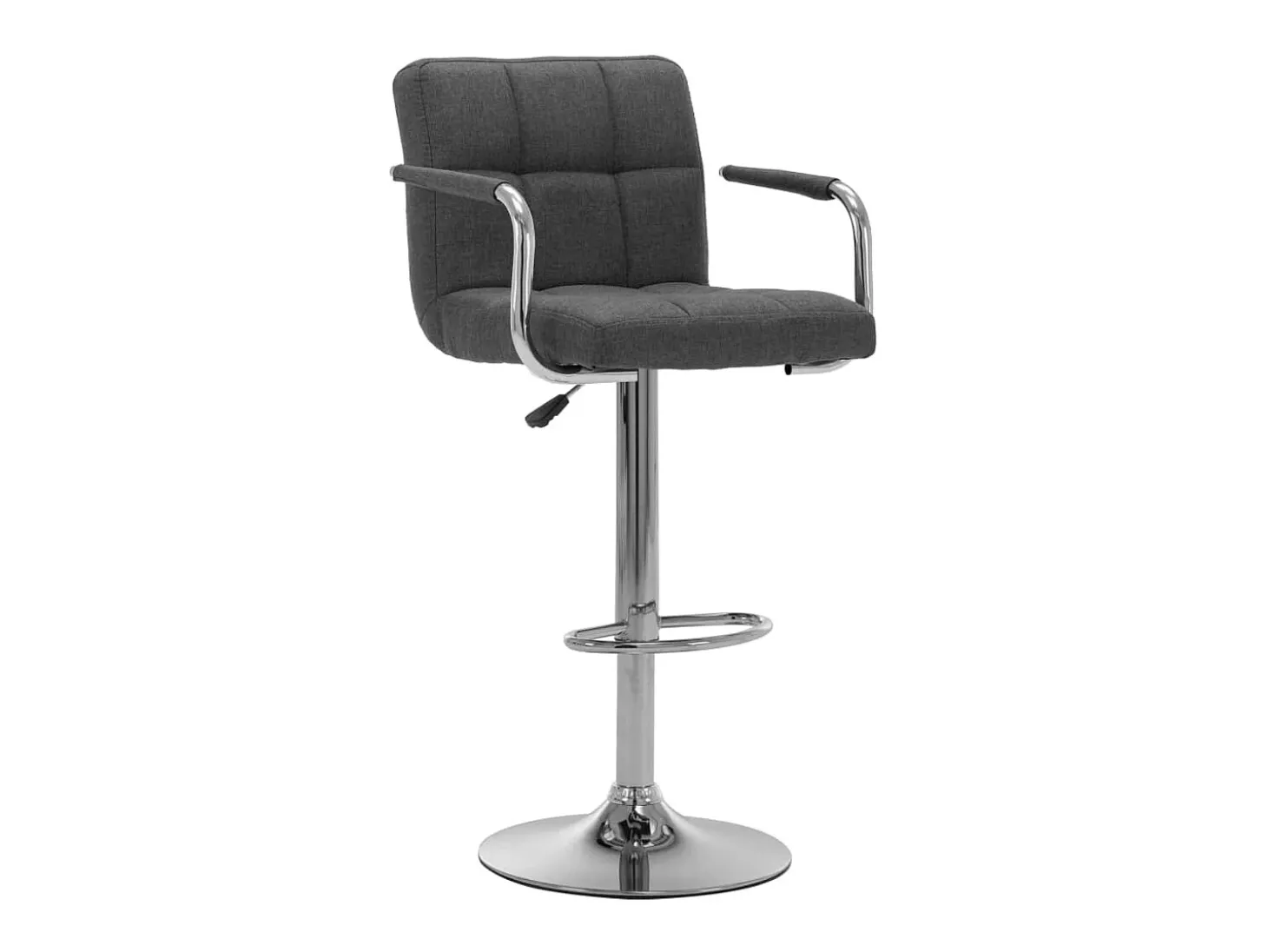 Cadeiras de bar 2 pcs tecido cinzento-escuro PT286990