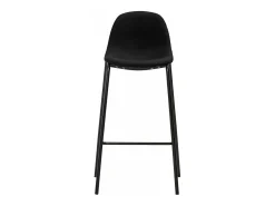 Cadeiras de bar 2 pcs tecido preto PT504699