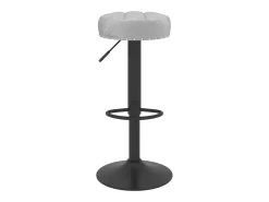 Cadeiras de bar 2 pcs veludo cinzento