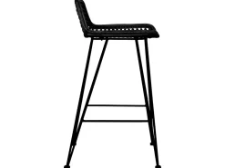 Cadeiras de bar 2 pcs vime preto PT695499