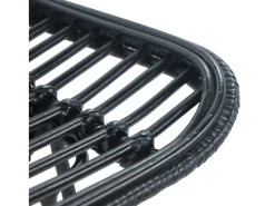 Cadeiras de bar 2 pcs vime preto