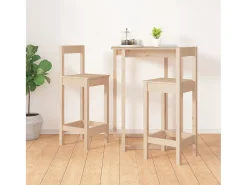 Cadeiras de bar 2 pcs 40x41,5x112 cm pinho maciço