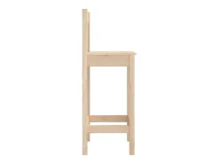Cadeiras de bar 2 pcs 40x41,5x112 cm pinho maciço