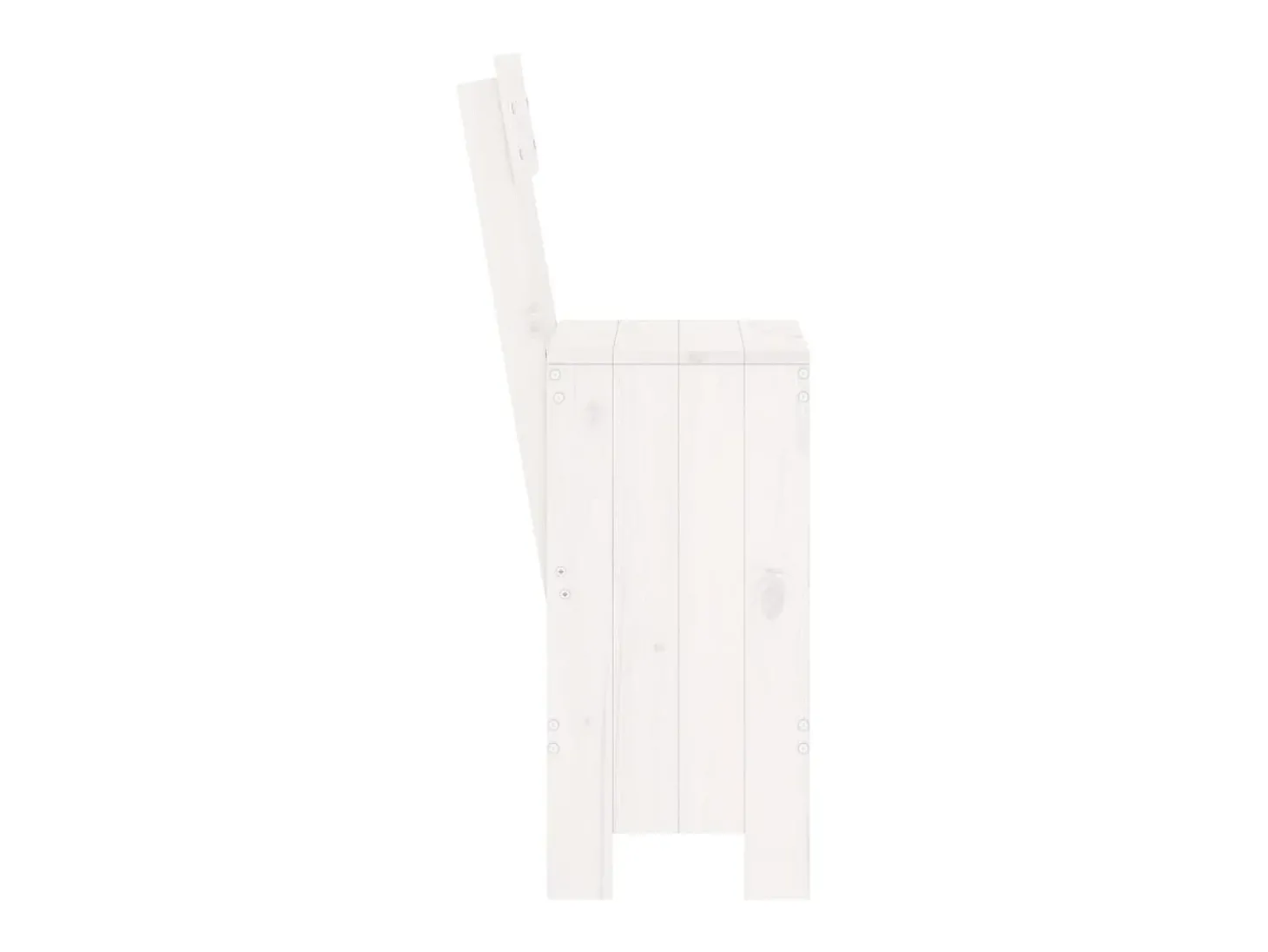 Cadeiras de bar 2 pcs 40x48,5x115,5 cm pinho maciço branco PT402793