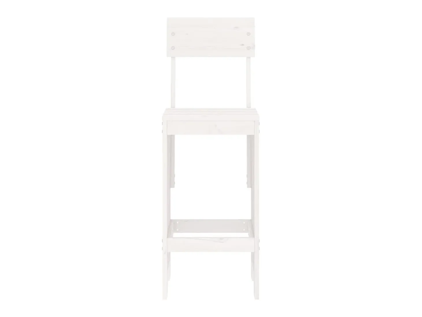 Cadeiras de bar 2 pcs 40x48,5x115,5 cm pinho maciço branco PT402793