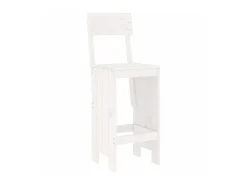 Cadeiras de bar 2 pcs 40x48,5x115,5 cm pinho maciço branco PT402793
