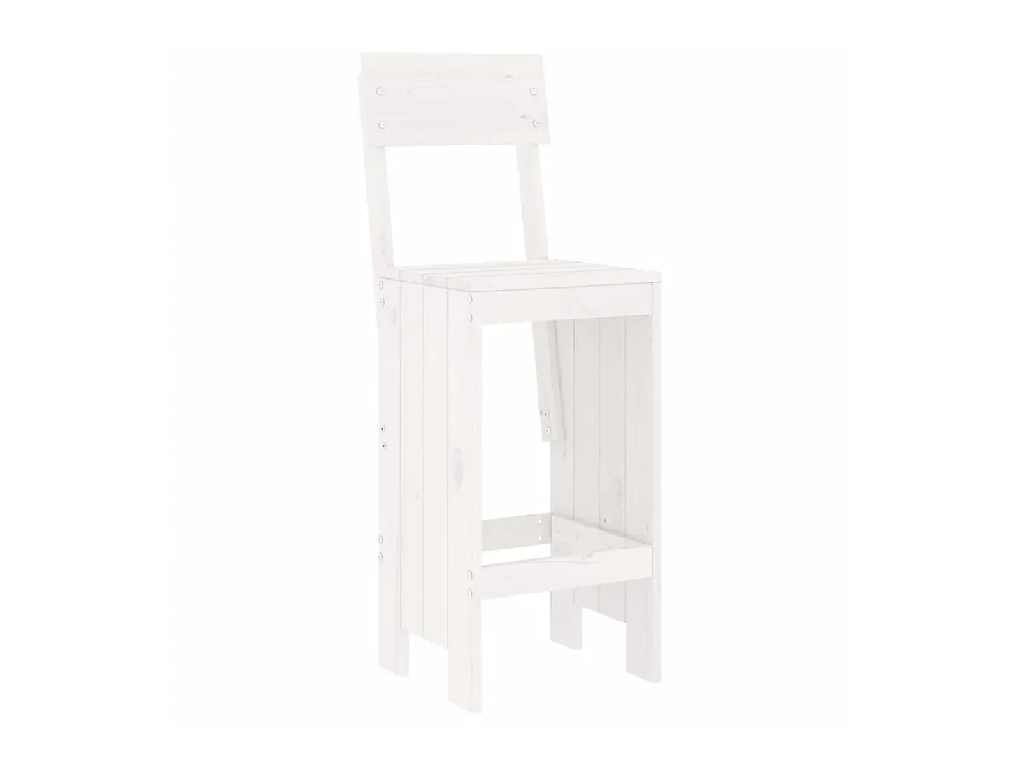 Cadeiras de bar 2 pcs 40x48,5x115,5 cm pinho maciço branco PT402793