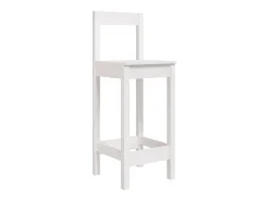 Cadeiras de bar 2 pcs 40x41,5x112 cm pinho maciço branco PT511123
