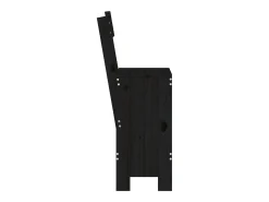 Cadeiras de bar 2 pcs 40x48,5x115,5 cm pinho maciço preto PT500290