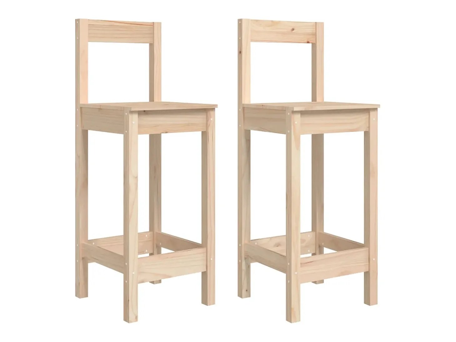 Cadeiras de bar 2 pcs 40x41,5x112 cm pinho maciço PT922410