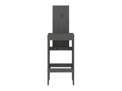 Cadeiras de bar 2 pcs 40x42x120 cm pinho maciço cinzento PT801815