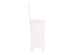 Cadeiras de bar 2 pcs 40x42x120 cm pinho maciço branco PT715614