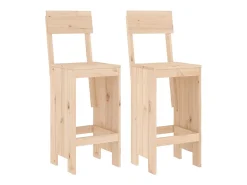 Cadeiras de bar 2 pcs 40x48,5x115,5 cm madeira de pinho maciça PT556342