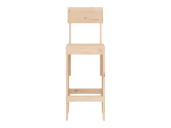 Cadeiras de bar 2 pcs 40x48,5x115,5 cm madeira de pinho maciça PT556342