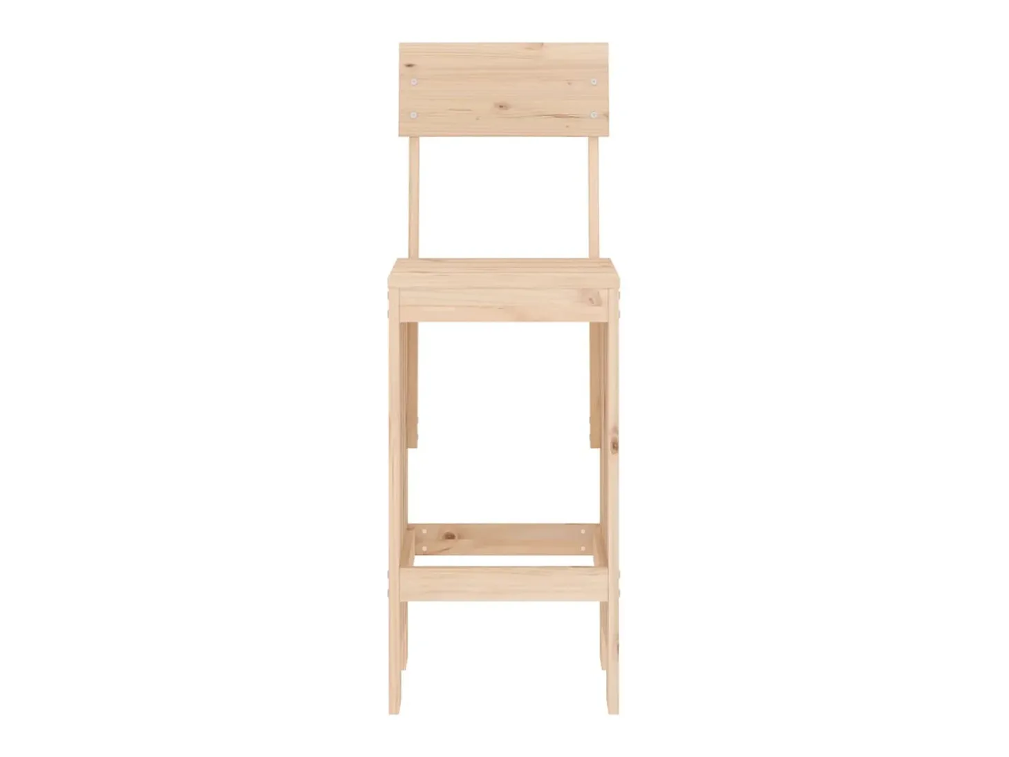 Cadeiras de bar 2 pcs 40x48,5x115,5 cm madeira de pinho maciça PT556342