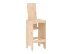 Cadeiras de bar 2 pcs 40x42x120 cm madeira de pinho maciça PT605648