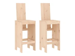 Cadeiras de bar 2 pcs 40x42x120 cm madeira de pinho maciça PT605648