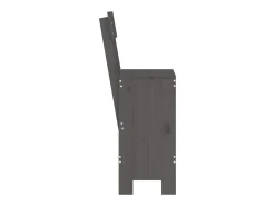 Cadeiras de bar 2 pcs 40x48,5x115,5 cm pinho maciço cinzento PT526660