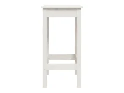 Cadeiras de bar 2 pcs 40x40x78cm madeira de pinho maciça branco PT137898