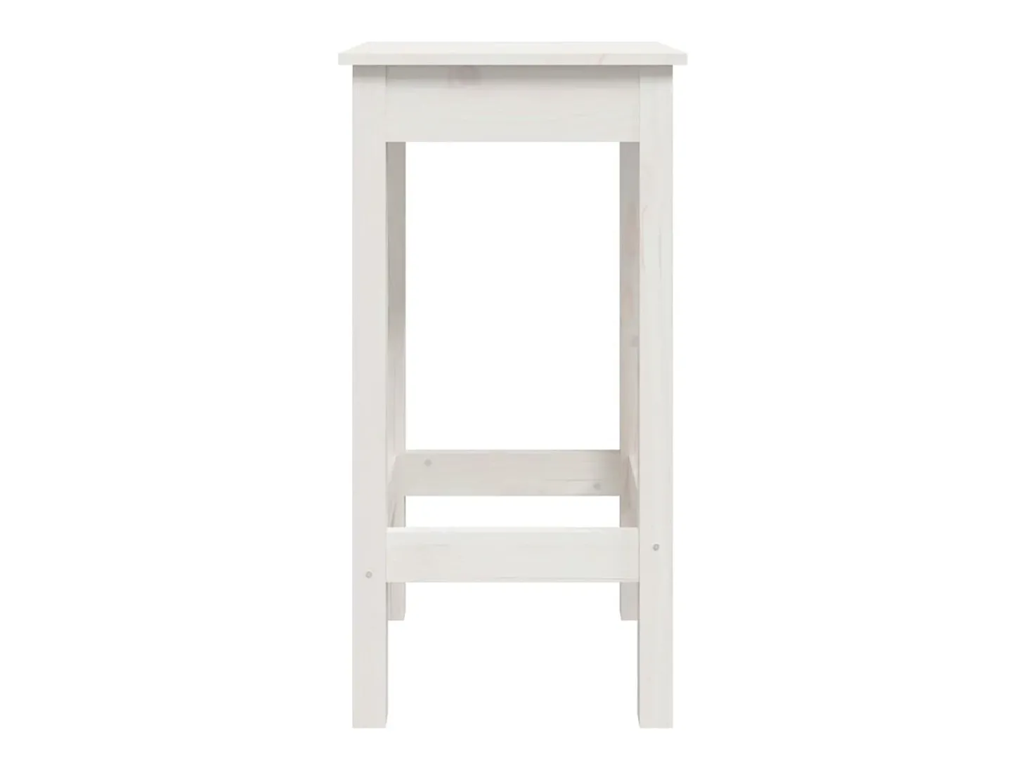 Cadeiras de bar 2 pcs 40x40x78cm madeira de pinho maciça branco PT137898