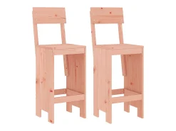 Cadeiras de bar 2 pcs 40x48,5x115,5cm madeira de douglas maciça PT212044