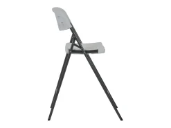 Cadeiras de bar dobráveis 2 pcs PEAD e aço branco PT226094
