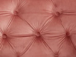 Cadeirão conforto em veludo roa pastel - CHESTERFIELD
