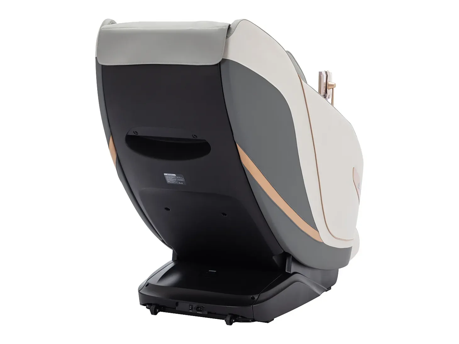 Cadeirão de massagens pele sintética, sistema gravidade zero cinza MOWATA