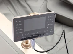 Cadeirão de massagens pele sintética, sistema gravidade zero cinza MOWATA