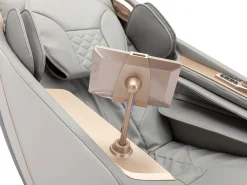 Cadeirão de massagens pele sintética, sistema gravidade zero cinza MOWATA