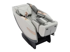 Cadeirão de massagens pele sintética, sistema gravidade zero cinza MOWATA