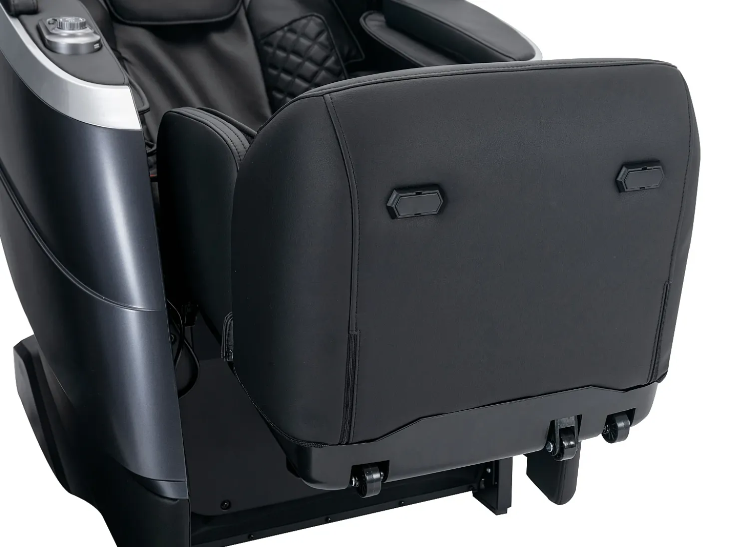 Cadeirão de massagens pele sintética, sistema gravidade zero preto ULAP