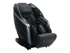 Cadeirão de massagens pele sintética, sistema gravidade zero preto ULAP