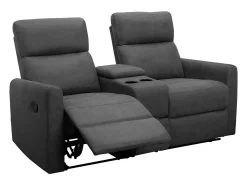 Cadeirão duplo reclinável Daoulas Denim antracite