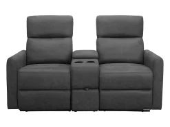 Cadeirão duplo reclinável Daoulas Denim antracite