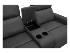 Cadeirão duplo reclinável Daoulas Denim antracite