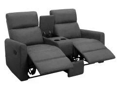 Cadeirão duplo reclinável Daoulas Denim antracite