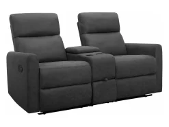 Cadeirão duplo reclinável Daoulas Denim antracite