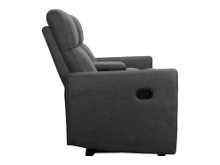 Cadeirão duplo reclinável Daoulas Denim antracite