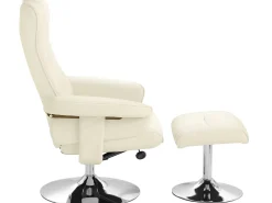 Cadeirão e banco reclináveis Springfield Creme