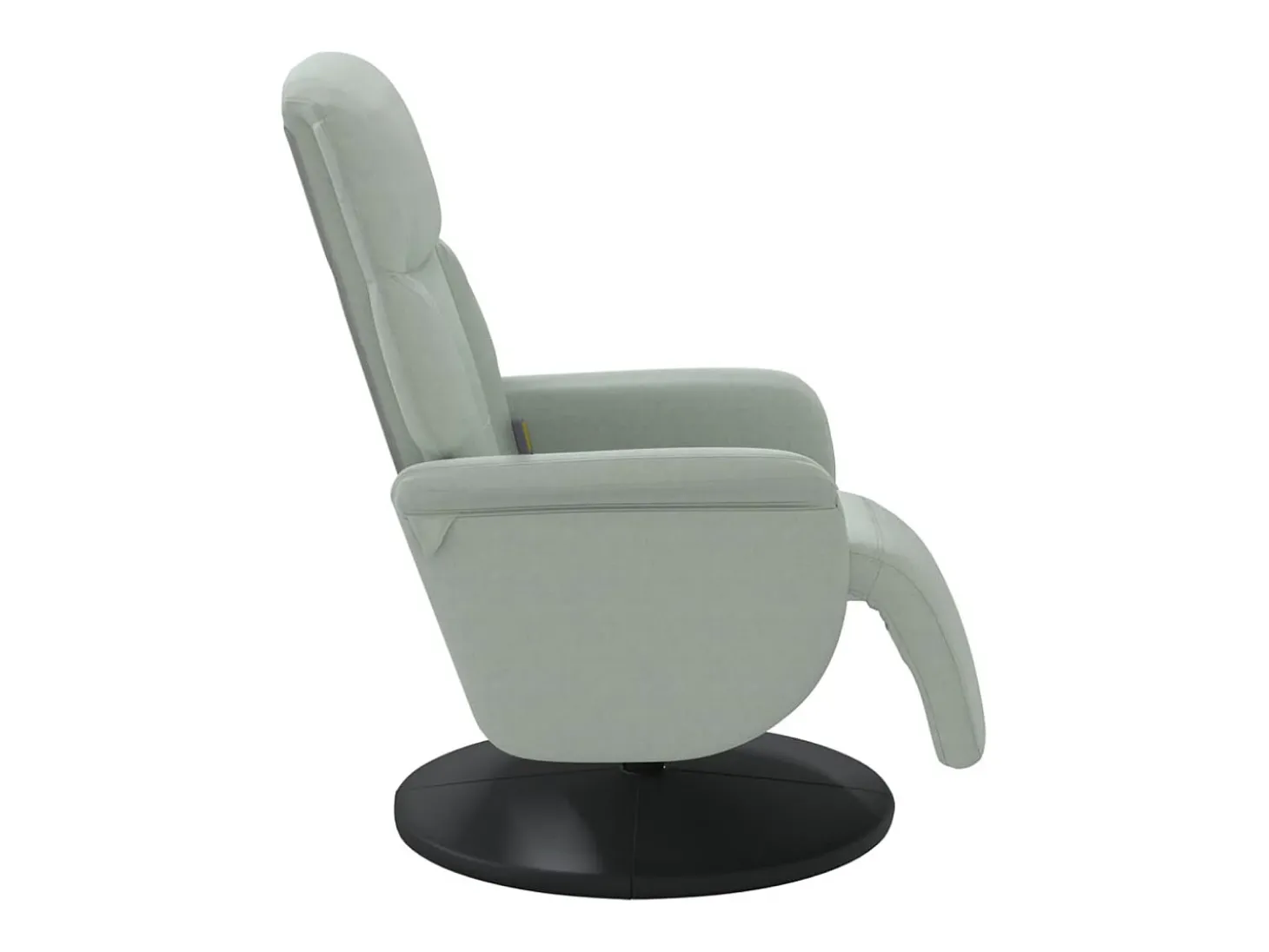 Cadeirão massagens reclinável + apoio de pés veludo cinza-claro SHL934285
