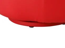 Cadeirão mão giratório em pele sintética Vermelho - CATCHY