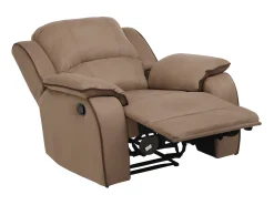 Cadeirão relax em microfibra Taupe - HERNANI