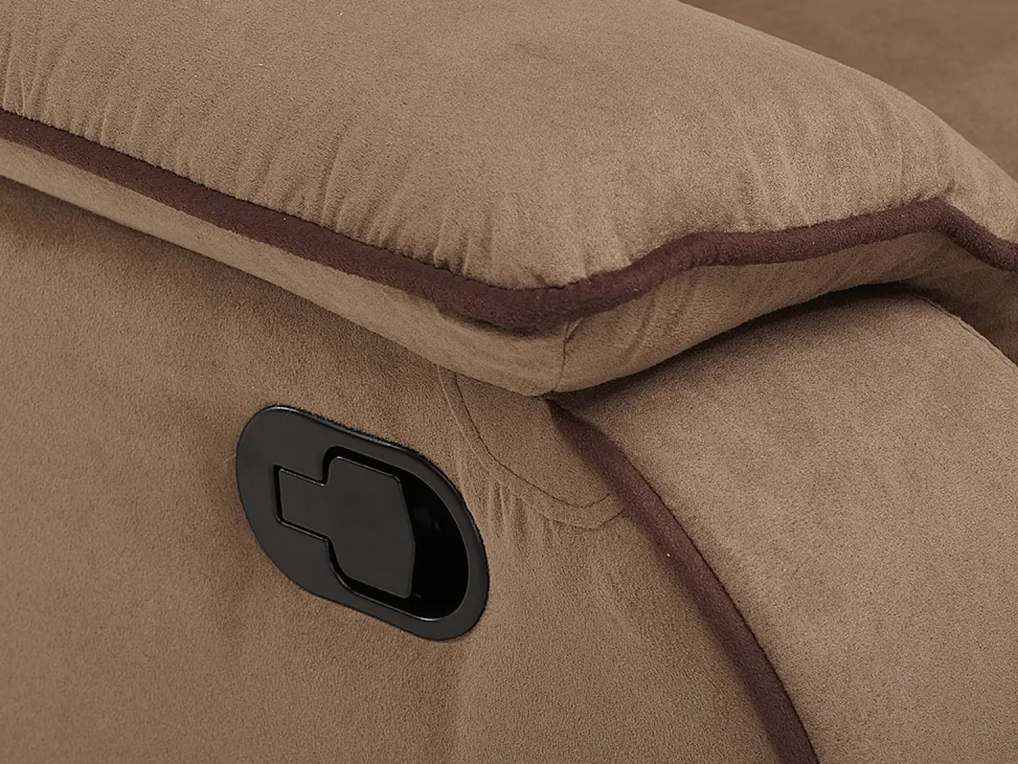 Cadeirão relax em microfibra Taupe - HERNANI